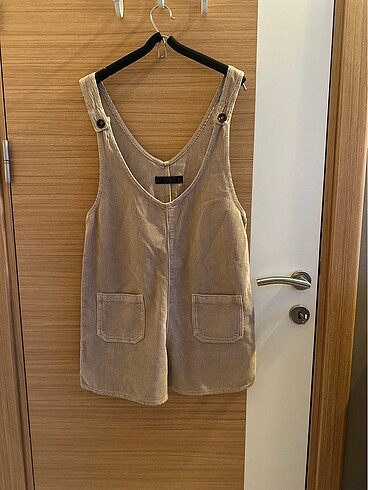 Zara kadife salopet kısa tulum - Görsel 6