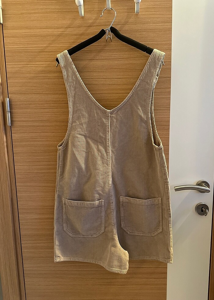 Zara kadife salopet kısa tulum - Görsel 4