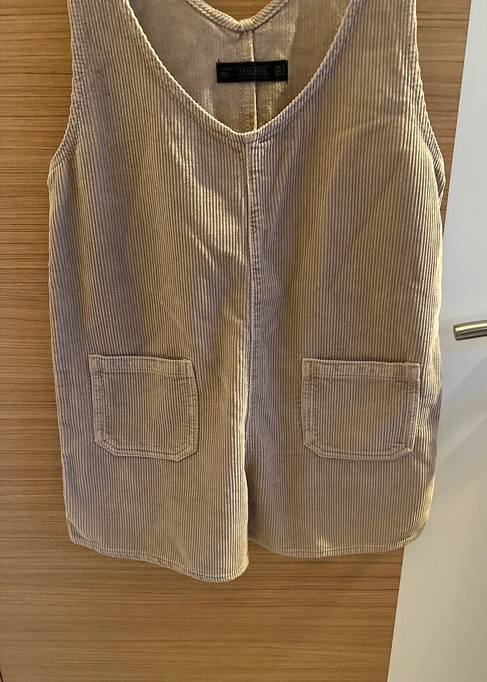 Zara kadife salopet kısa tulum - Görsel 5