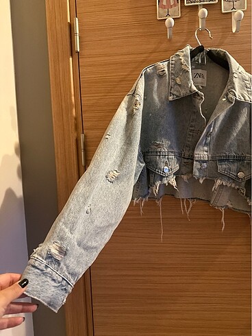 Zara Zara açık mavi jean ceket