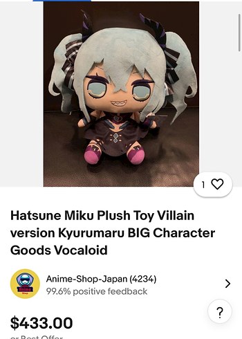 Hatsune miku peluş - Görsel 3