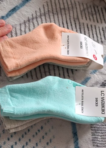 LC Waikiki Kız Çocuk Renkli Pamuklu Çorap - Görsel 2