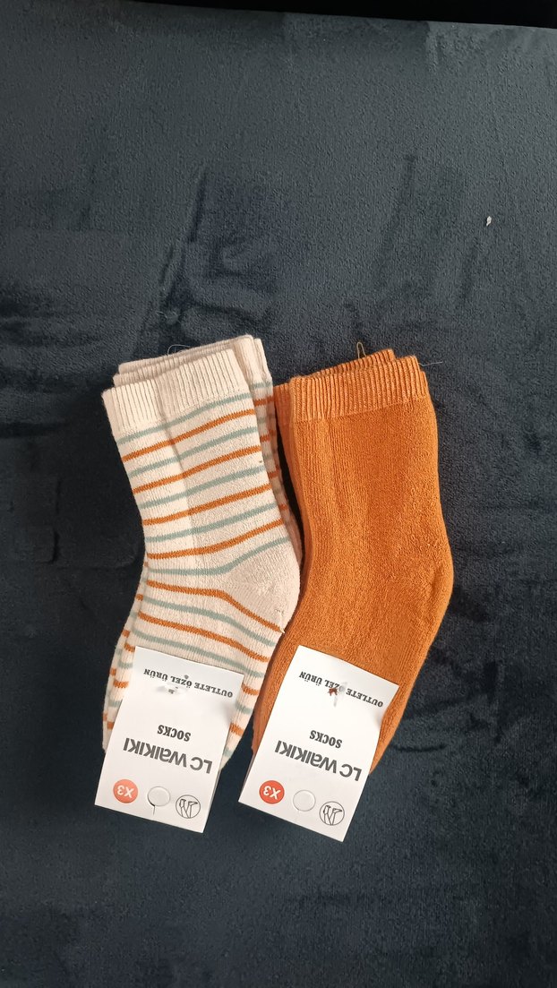 Kız Çocukları İçin Pastel Renkli Örgü Çorap Seti - Görsel 2