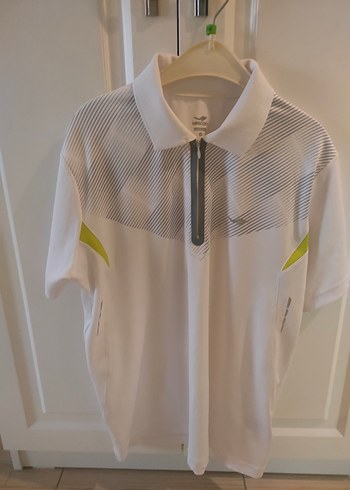 Fermuarlı Beyaz Erkek Polo Tişört - Görsel 3