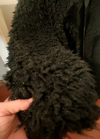 İtalyan marka yurt dışından gelme peluş mont - Görsel 5