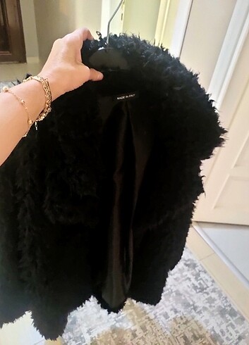 İtalyan marka yurt dışından gelme peluş mont - Görsel 7