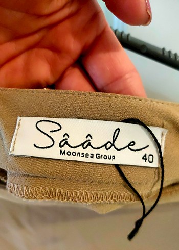 Krem Renk Fırfırlı Midi Mini Etek - Görsel 5