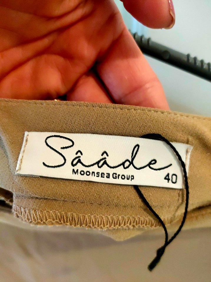 Krem Renk Fırfırlı Midi Mini Etek - Görsel 5