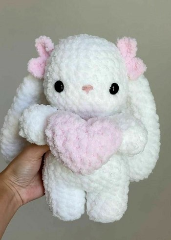 Peluş Beyaz Tavşan Oyuncak