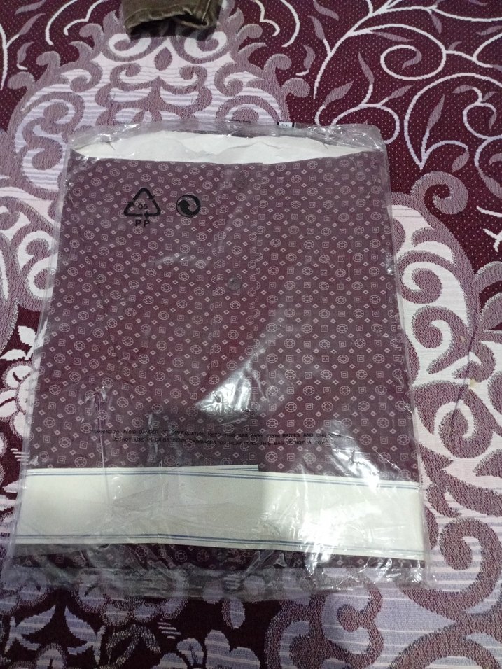 Bordo Desenli Kısa Kollu Erkek Gömlek - Görsel 2