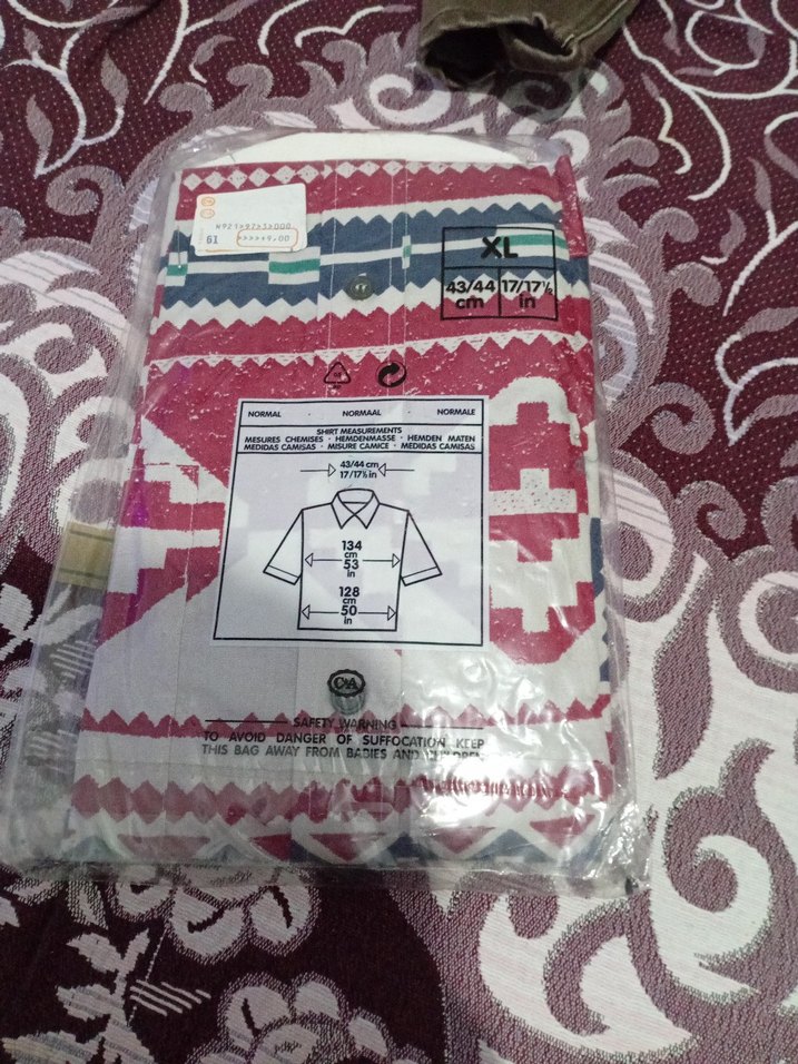 erkek Renkli Desenli kısa Kollu Gömlek - Görsel 3