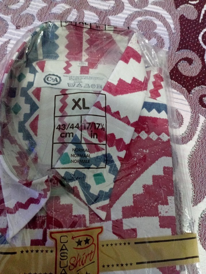 erkek Renkli Desenli kısa Kollu Gömlek - Görsel 2