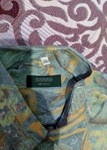 Bohem Renkli Düğmeli Erkek Gömlek - Görsel 2