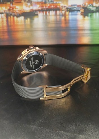 tag mersedes Siyah Biker Erkek Kol Saati - Görsel 4