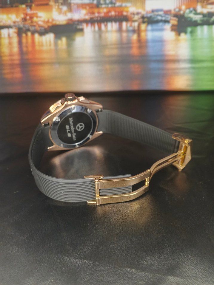 tag mersedes  Siyah Biker Erkek Kol Saati - Görsel 4