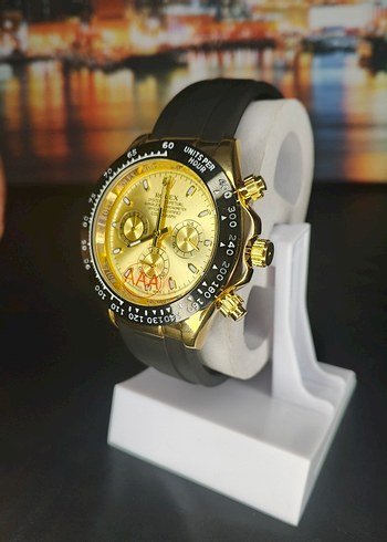 Altın Renk Erkek Klasik Kol Saati - Görsel 2