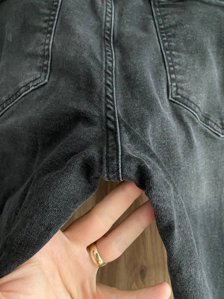 Gri Yırtık Detaylı Erkek Denim Jean - Görsel 3