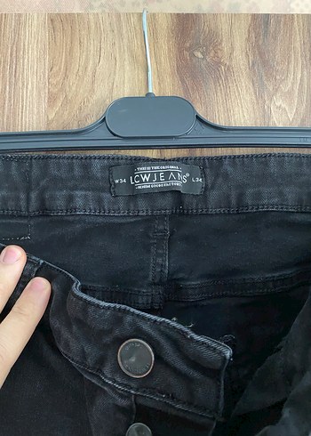 Erkek Siyah Denim Jean - Görsel 4