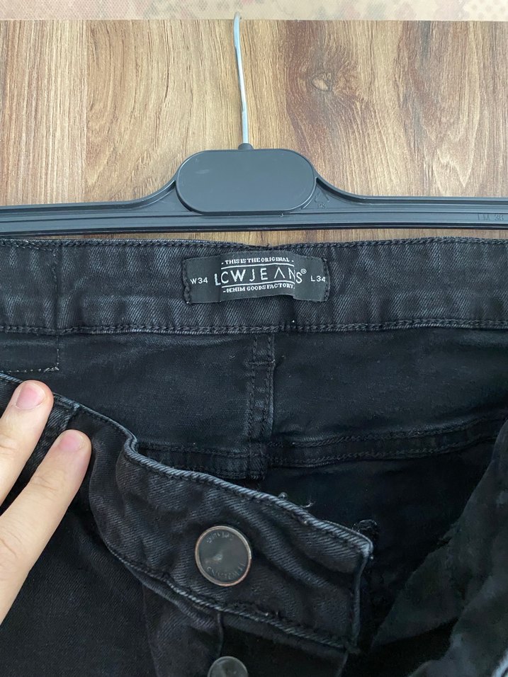 Erkek Siyah Denim Jean - Görsel 4