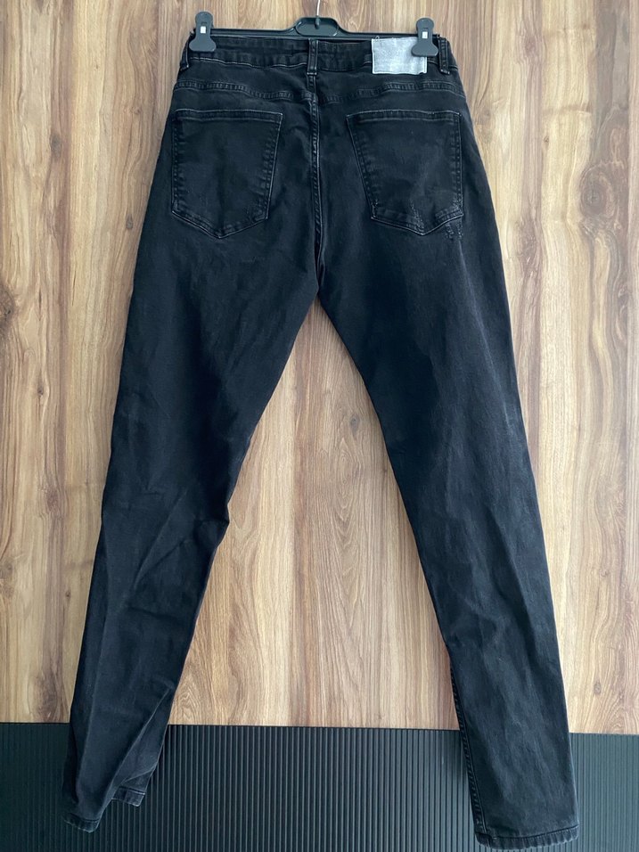 Erkek Siyah Denim Jean - Görsel 2