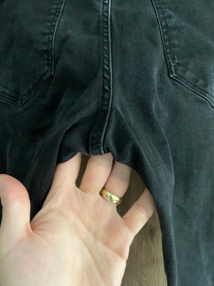 Erkek Siyah Denim Jean - Görsel 3