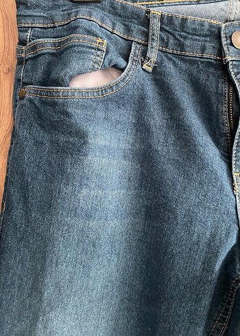 Erkek Lacivert slim Fit Denim Pantolon - Görsel 3