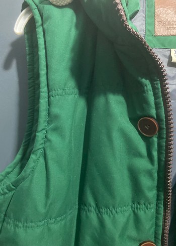 Erkek Yeşil Düğmeli Yelek - Görsel 3