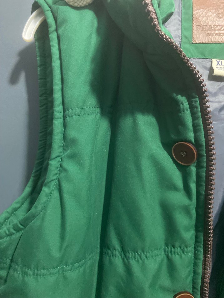 Erkek Yeşil Düğmeli Yelek - Görsel 3