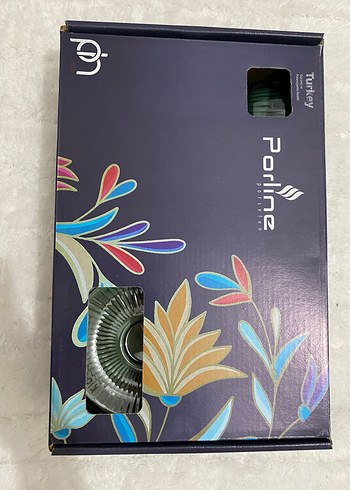 Koyu Yeşil Seramik Fincan ve Tabağı - Görsel 5