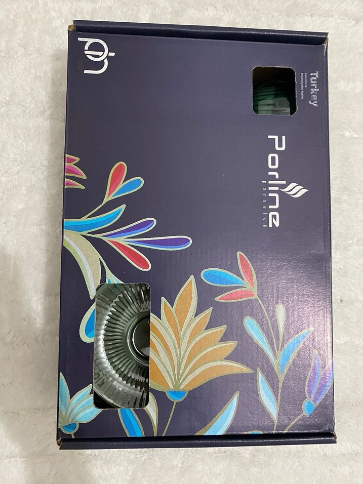 Koyu Yeşil Seramik Fincan ve Tabağı - Görsel 5