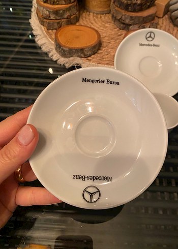 Mercedes-Benz Beyaz Kahve Fincanı ve Tabağı Seti - Görsel 4