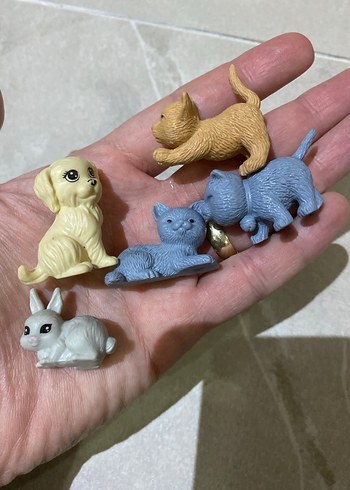 Pastel Renkli Küçük Evcil Hayvan Figürleri - Görsel 2