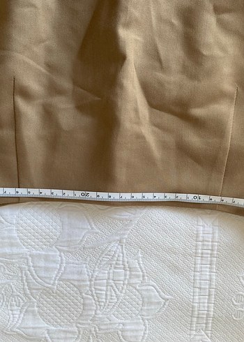 Bej Drapeli Midi Hamile Eteği - Görsel 2