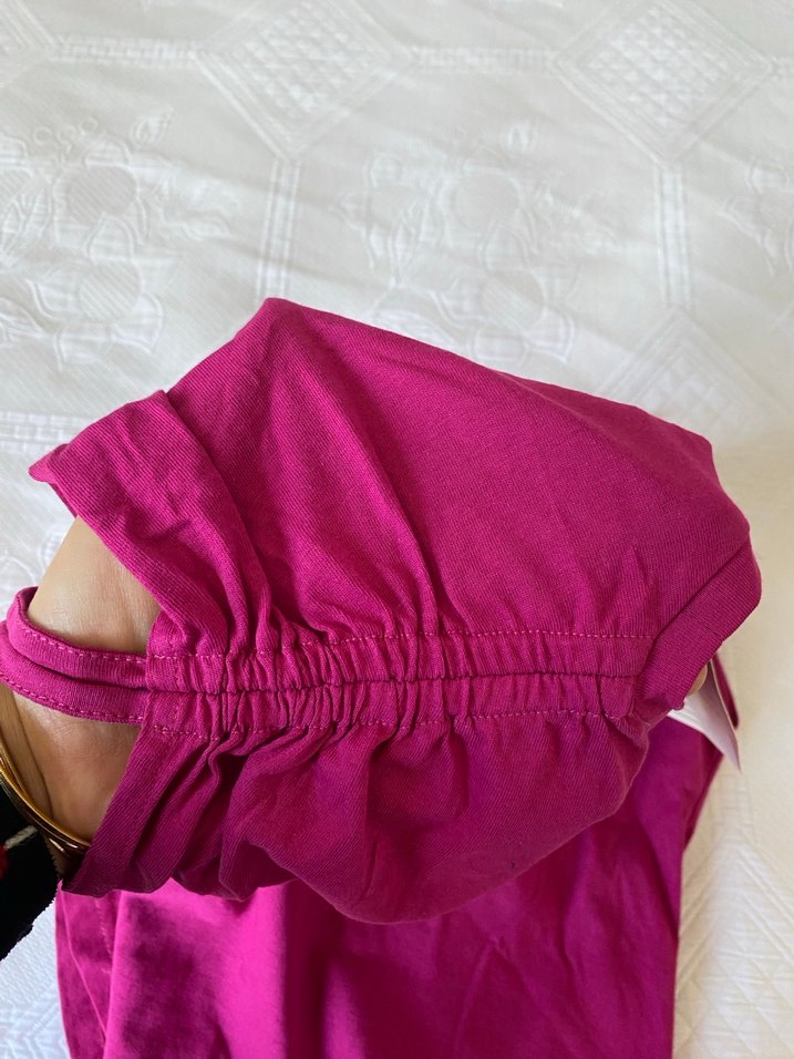 Bordo Kız Çocuk Baskılı Kısa Kollu Tişört - Görsel 3