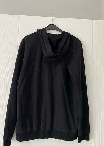 Siyah Erkek Fermuarlı Sweatshirt - Görsel 2