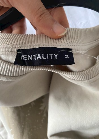 Bej Baskılı Kadın erkek Sweatshirt - Görsel 3