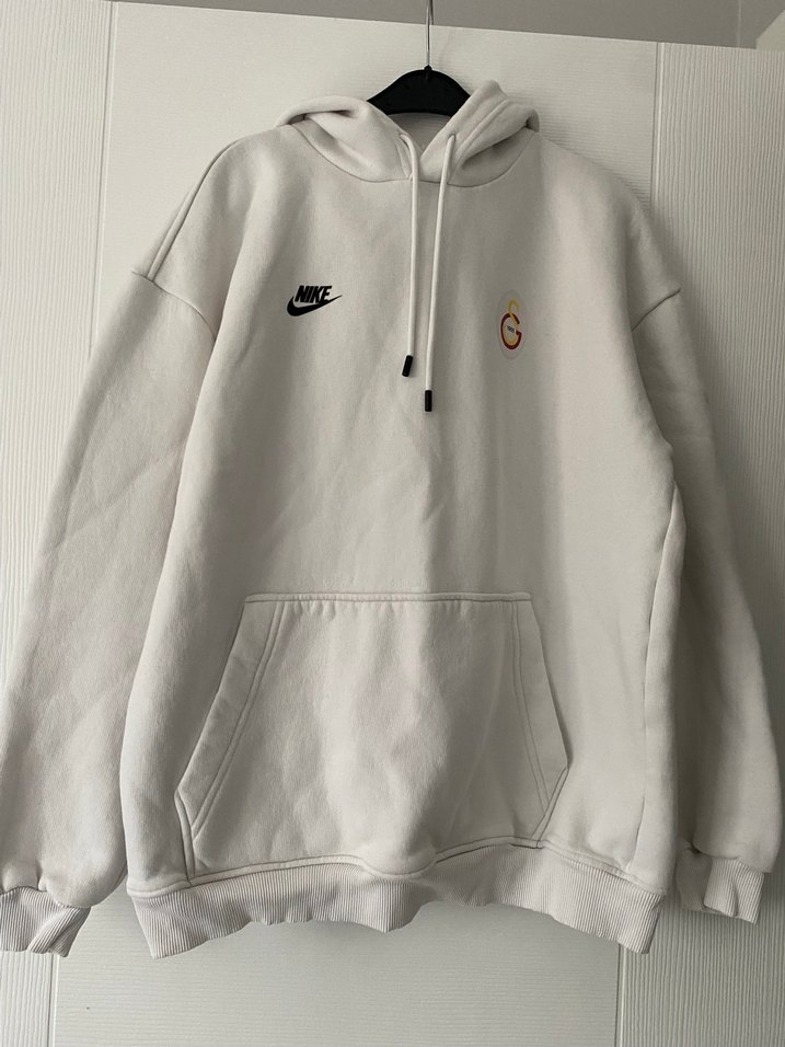 Nike Beyaz Kapüşonlu Sweatshirt - Görsel 3