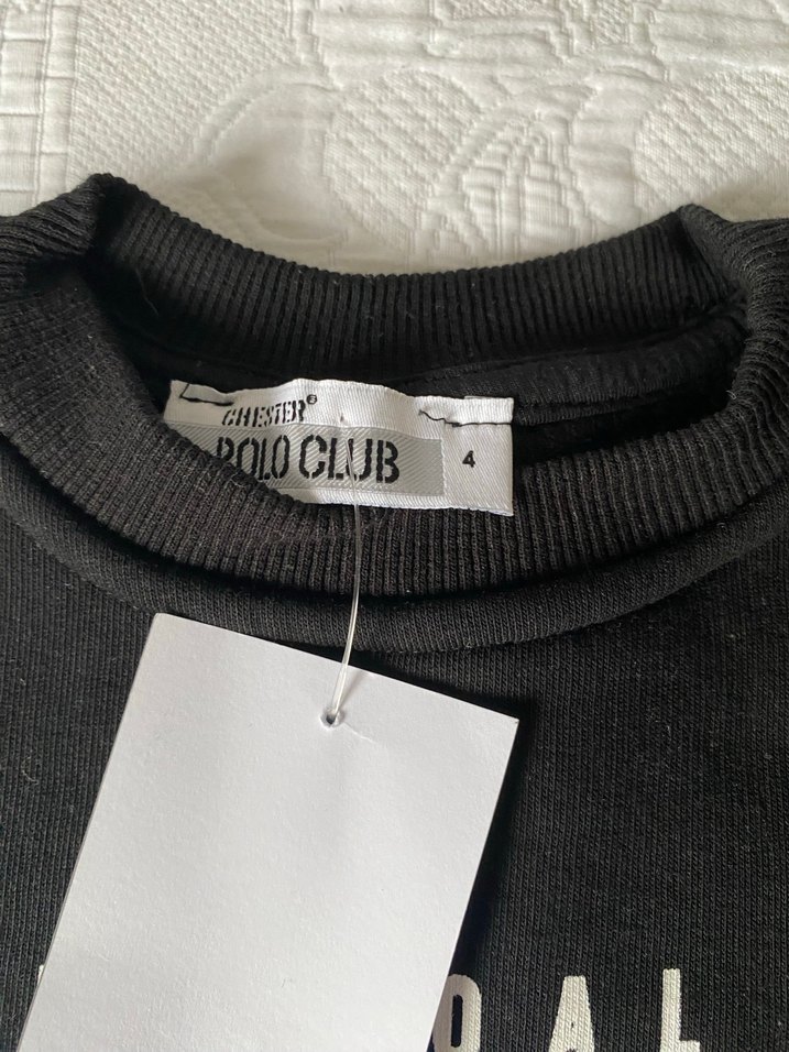 Siyah Erkek Çocuk Sweatshirt, Uzun Kollu, Velcro - Görsel 4