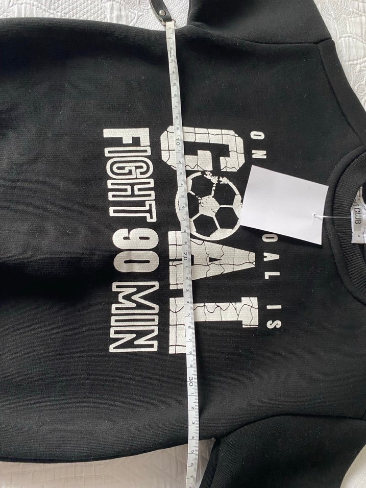 Siyah Erkek Çocuk Sweatshirt, Uzun Kollu, Velcro - Görsel 5