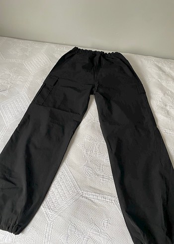 Siyah  Rahat Kesim Kumaş Pantolon ölçüleri mevcut - Görsel 2