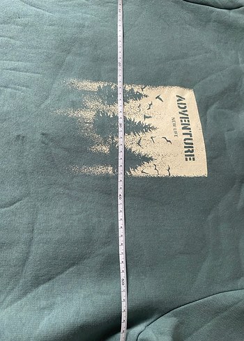 Yeşil Baskılı Kadın erkek Sweatshirt - Görsel 4