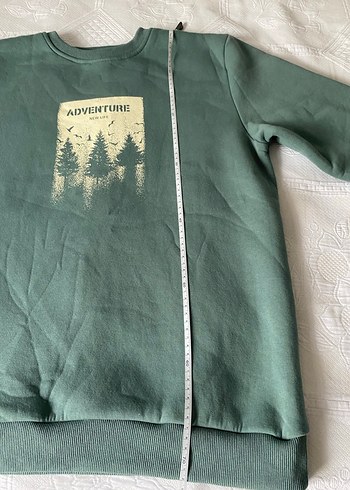 Yeşil Baskılı Kadın erkek Sweatshirt - Görsel 3