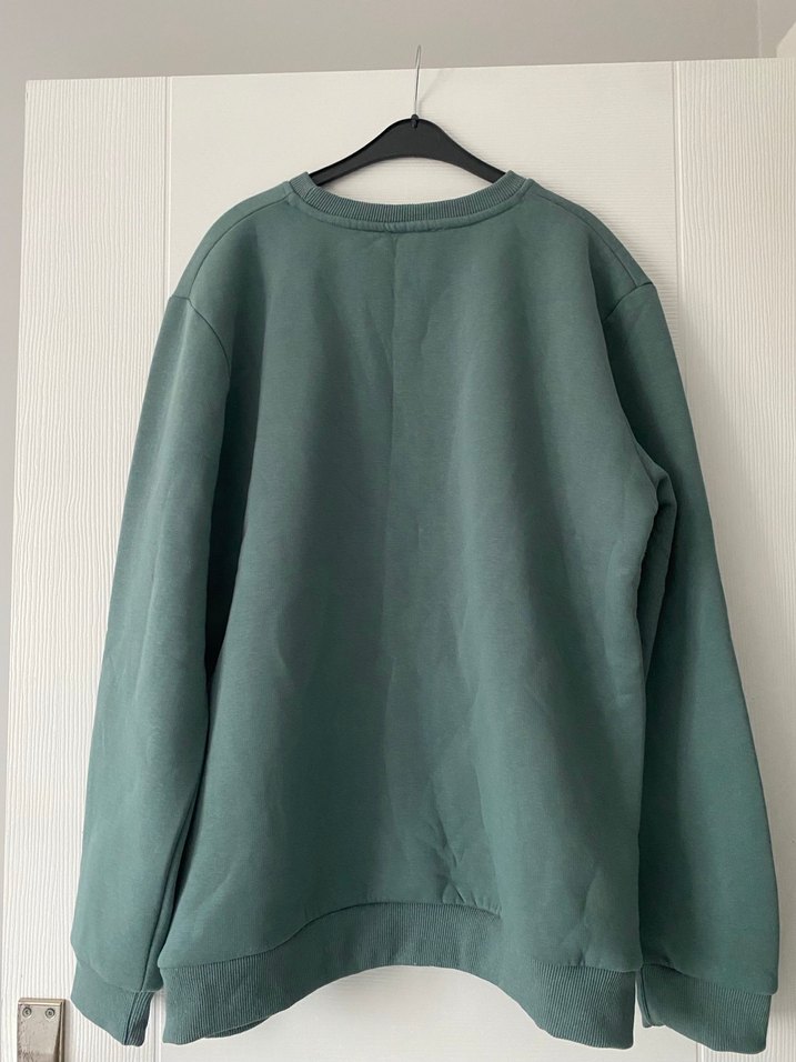 Yeşil Baskılı Kadın erkek Sweatshirt - Görsel 2