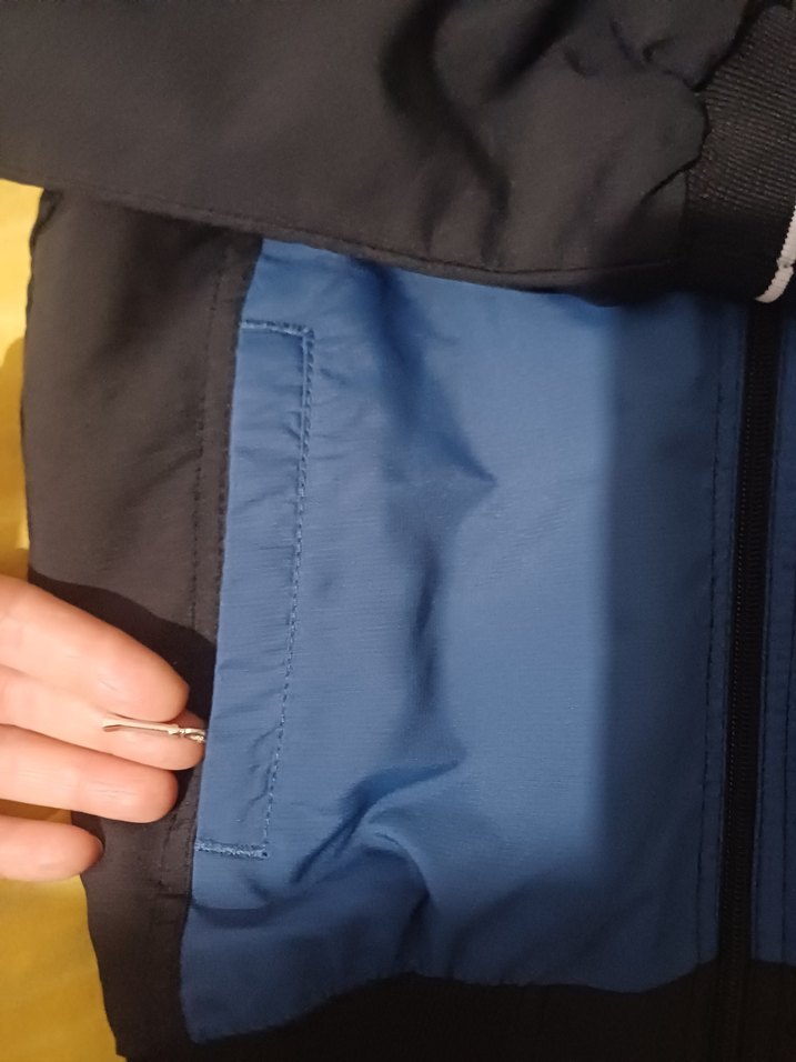 Erkek Çocuk Mavi Fermuarlı Sweatshirt eşofman takım. - Görsel 2