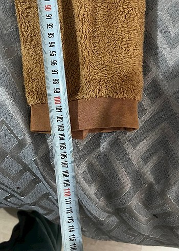 Kahverengi Erkek Çocuk Peluş Tulum - Görsel 2