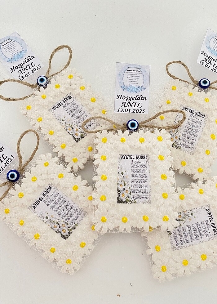 Papatya çerçeve kokulutaş magnet - Görsel 2