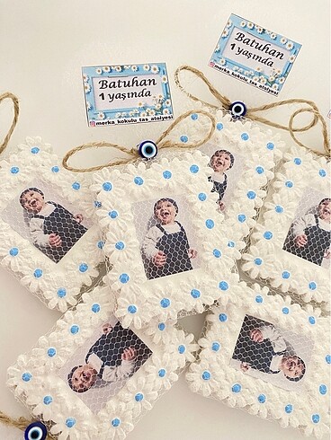 Papatya çerçeve kokulutaş magnet