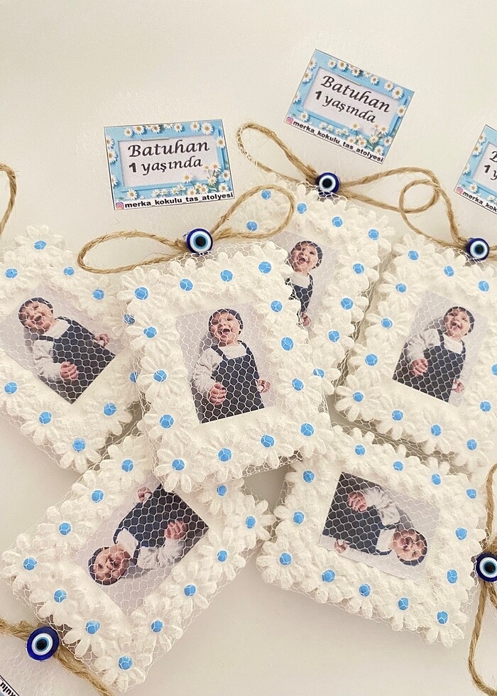 Papatya çerçeve kokulutaş magnet - Görsel 2