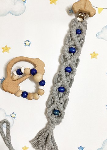 Ahşap Diş Kaşıyıcı ve Çıngırak Seti - Görsel 8