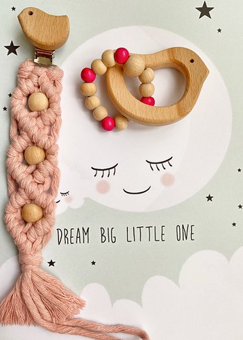 Ahşap Diş Kaşıyıcı ve Çıngırak Seti - Görsel 7